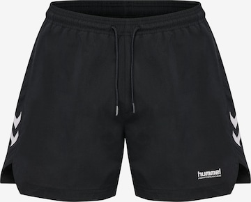 Hummel Boardshorts 'Pulse' in Schwarz: Vorderseite