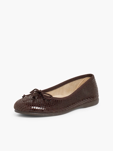 Ballerina di Pisamonas in marrone: frontale