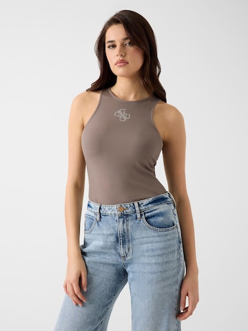 GUESS Top in Brown: front