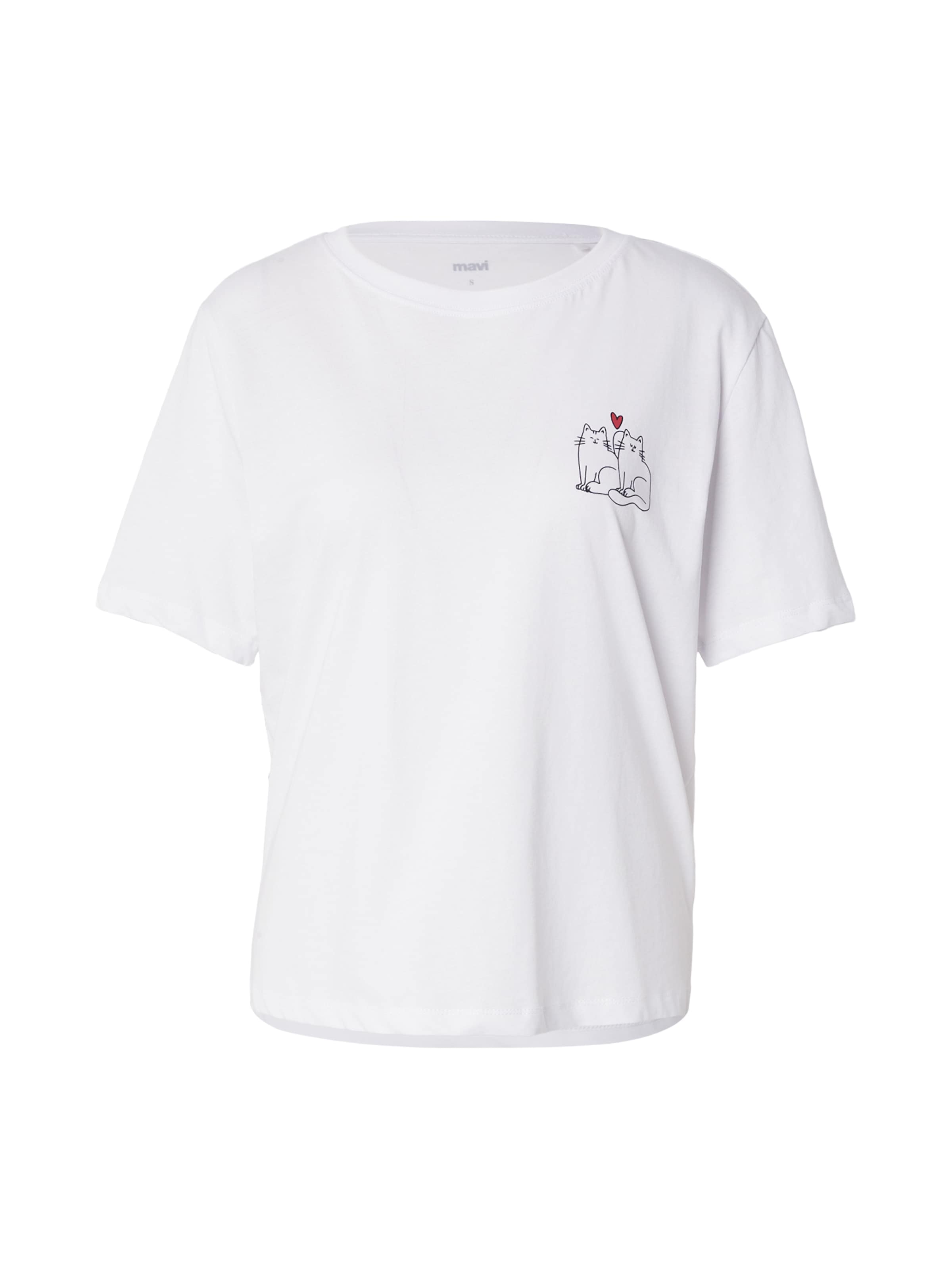 T-shirt Mavi en blanc : devant