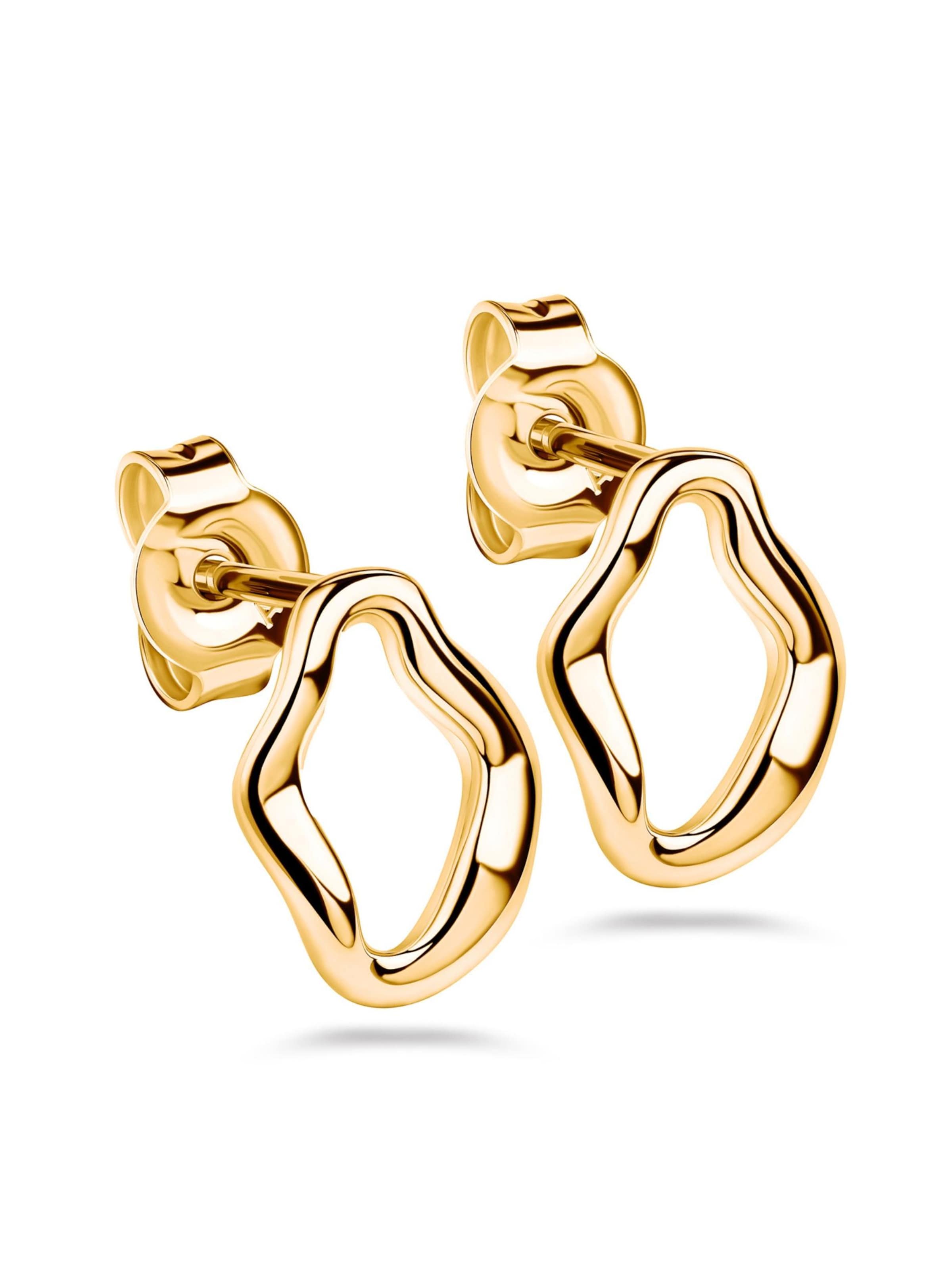 Kamiko Oorbellen 'CHLOE' in Goud: voorkant