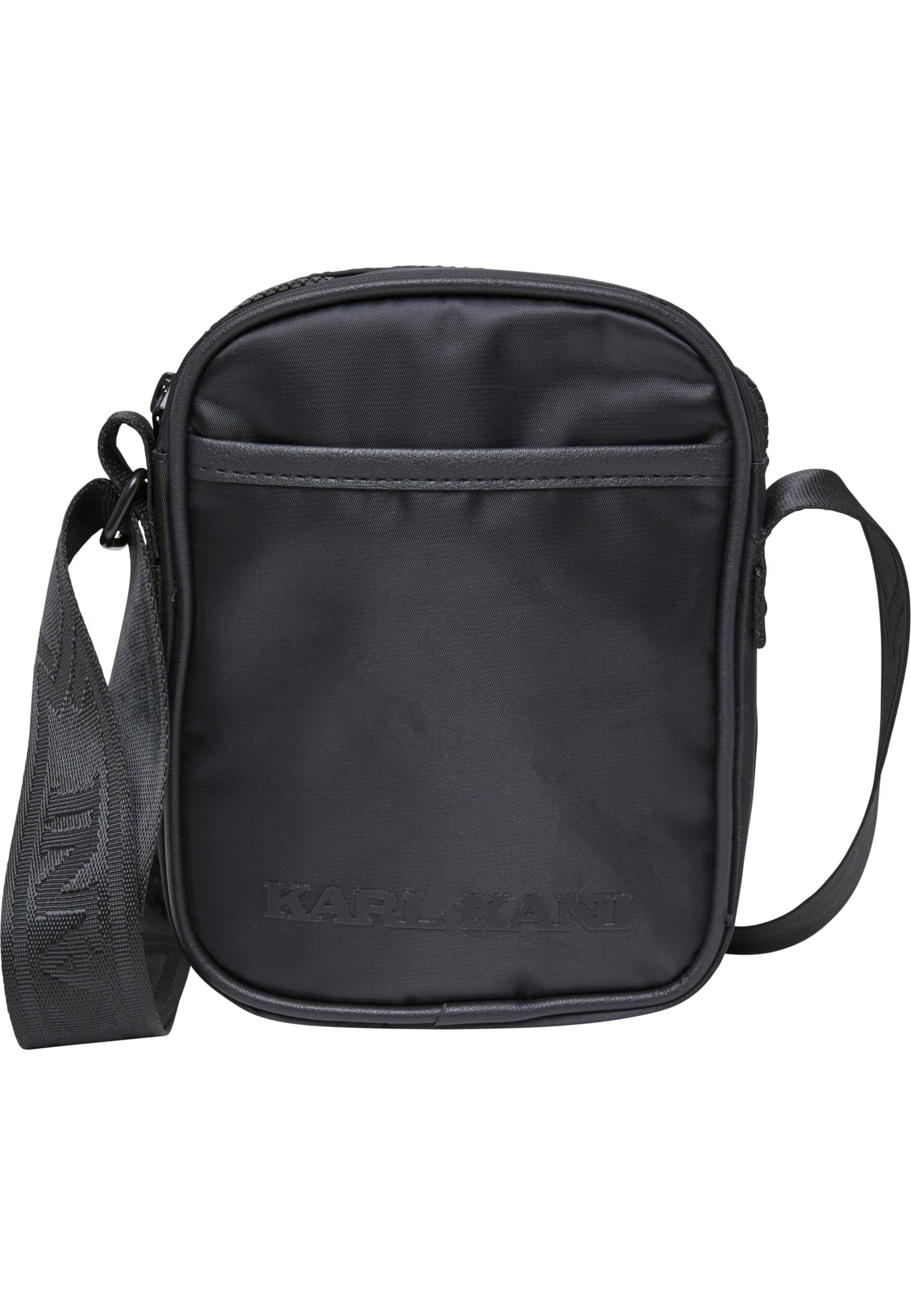 Karl Kani Umhängetasche 'Retro' in Schwarz: Vorderseite