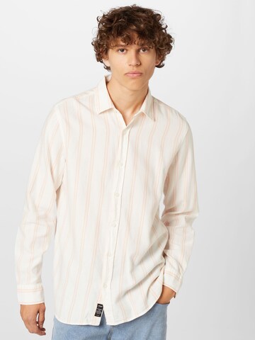 Regular fit Camicia di Mavi in beige: frontale