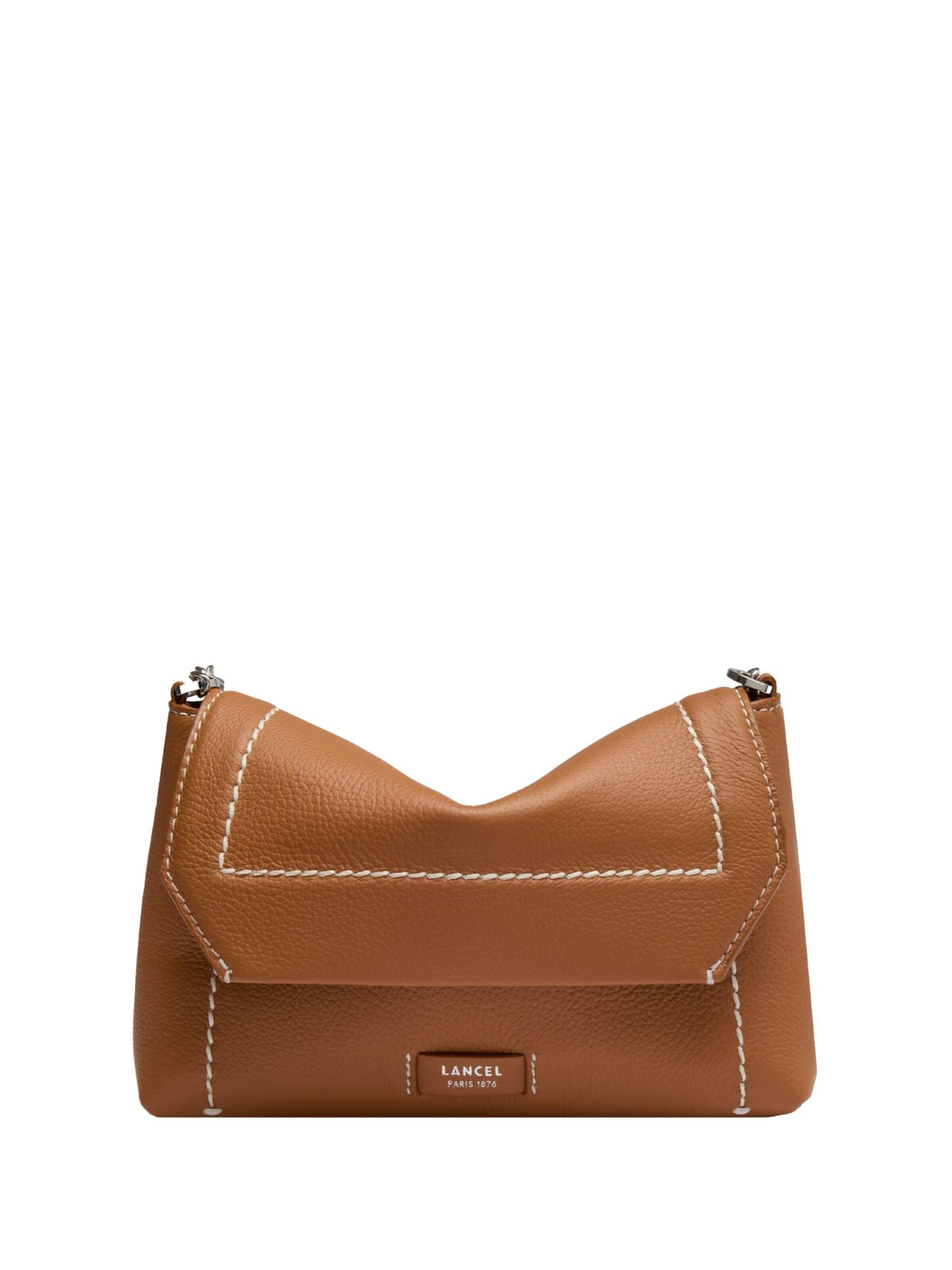 Lancel Shoulder Bag 'Lancel Sac Rabat S Ninon Soft Camel Femme A1403020TU' in Brown: front