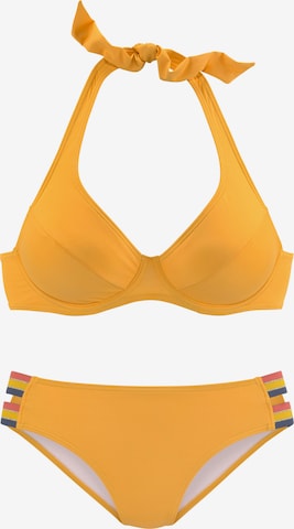 VIVANCE T-shirt Bikini i gul: framsida