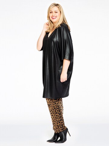 Yoek Dress 'Shine' in Black