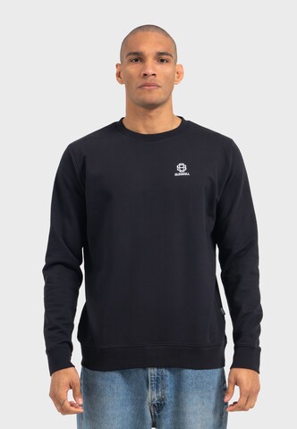 Oldskull Sweatshirt 'Asian Lotus Surf Logo Graphic' in Black