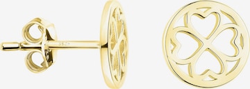 Sofia Milani Ohrringe 'Circle Cloverleaf' in Gold: Vorderseite