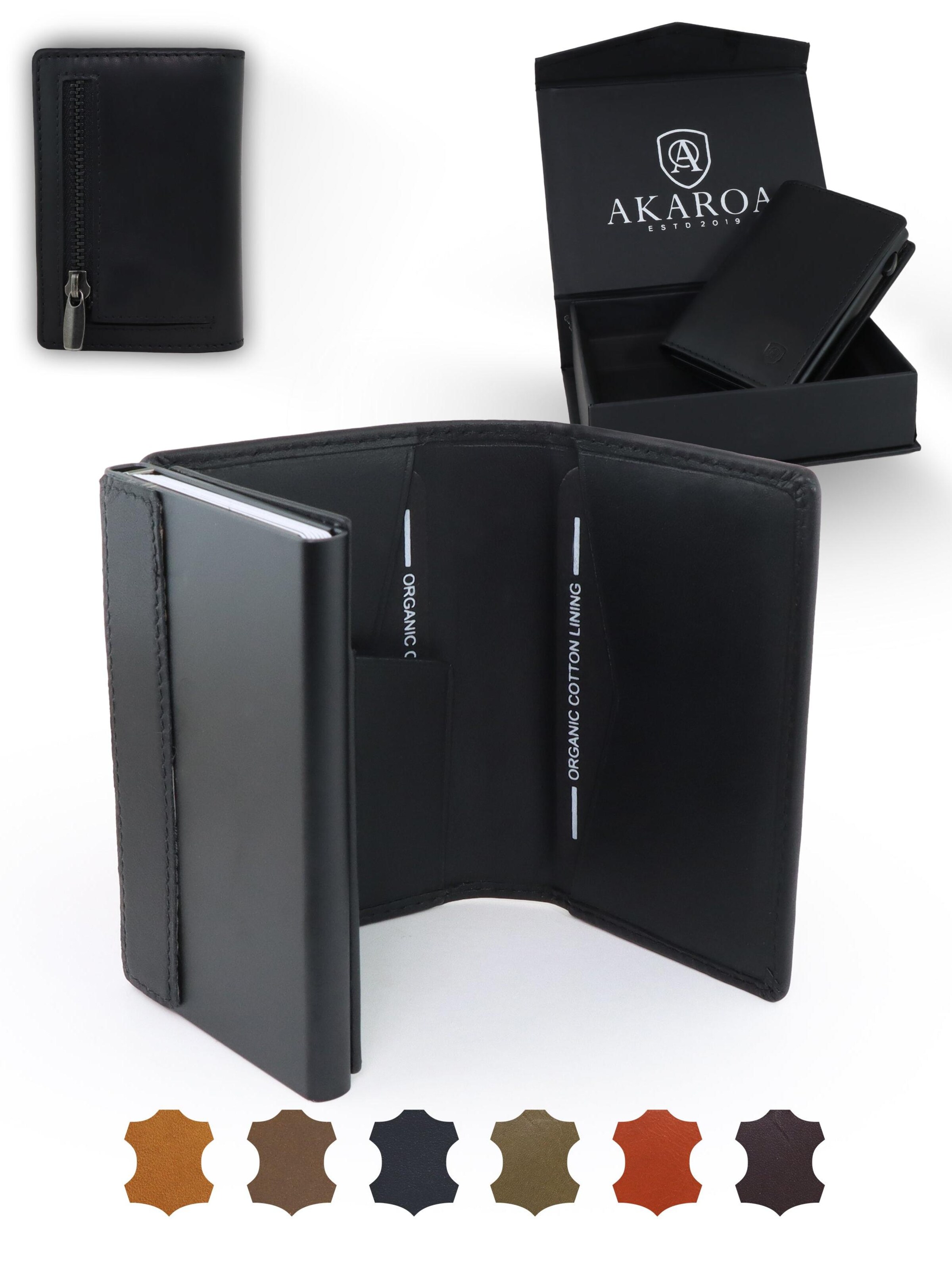 Akaroa Wallet 'Slim Wallet Pelle II' in Black