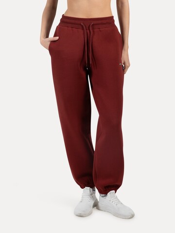 Effilé Pantalon Smilodox en marron : devant