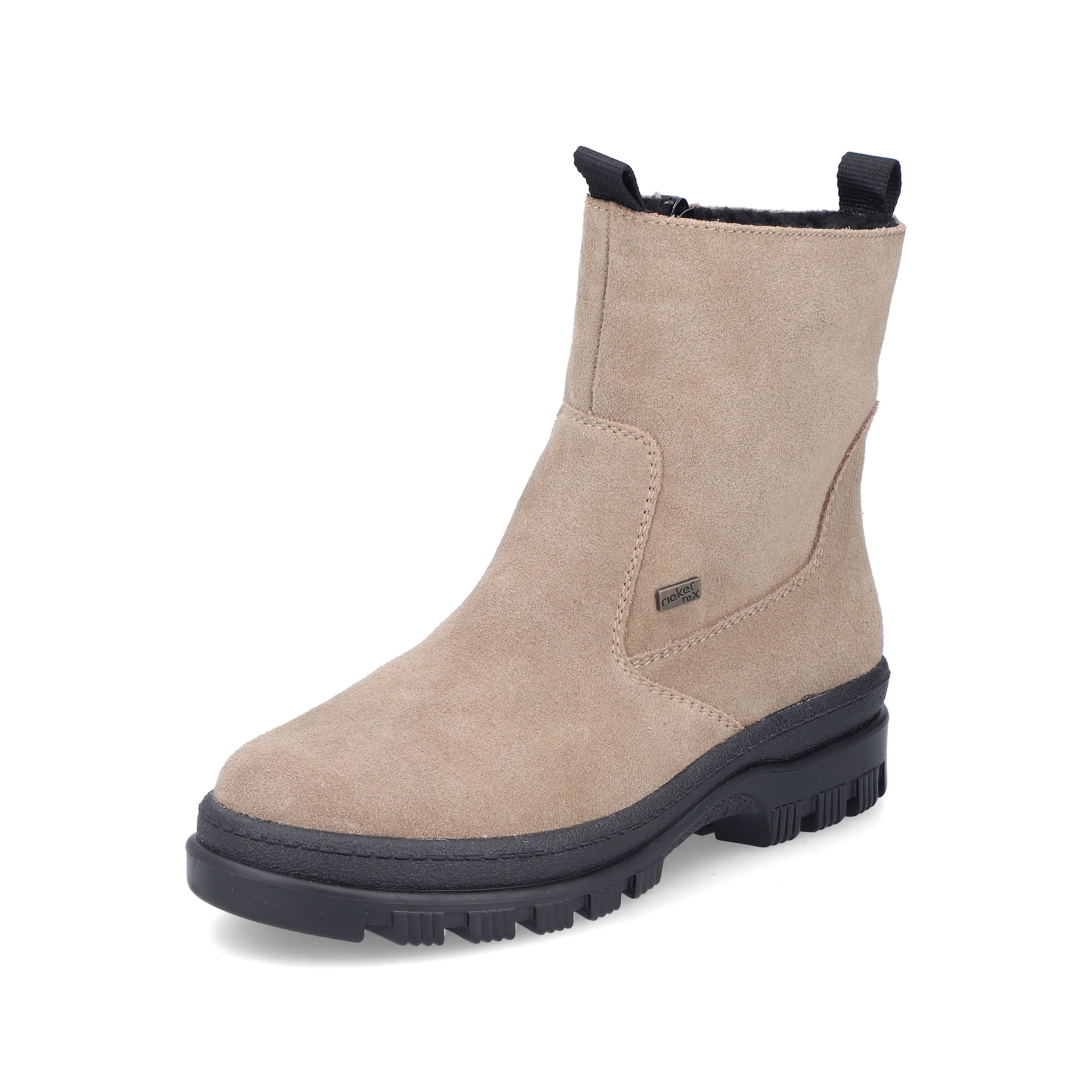Bottines Rieker en beige : devant