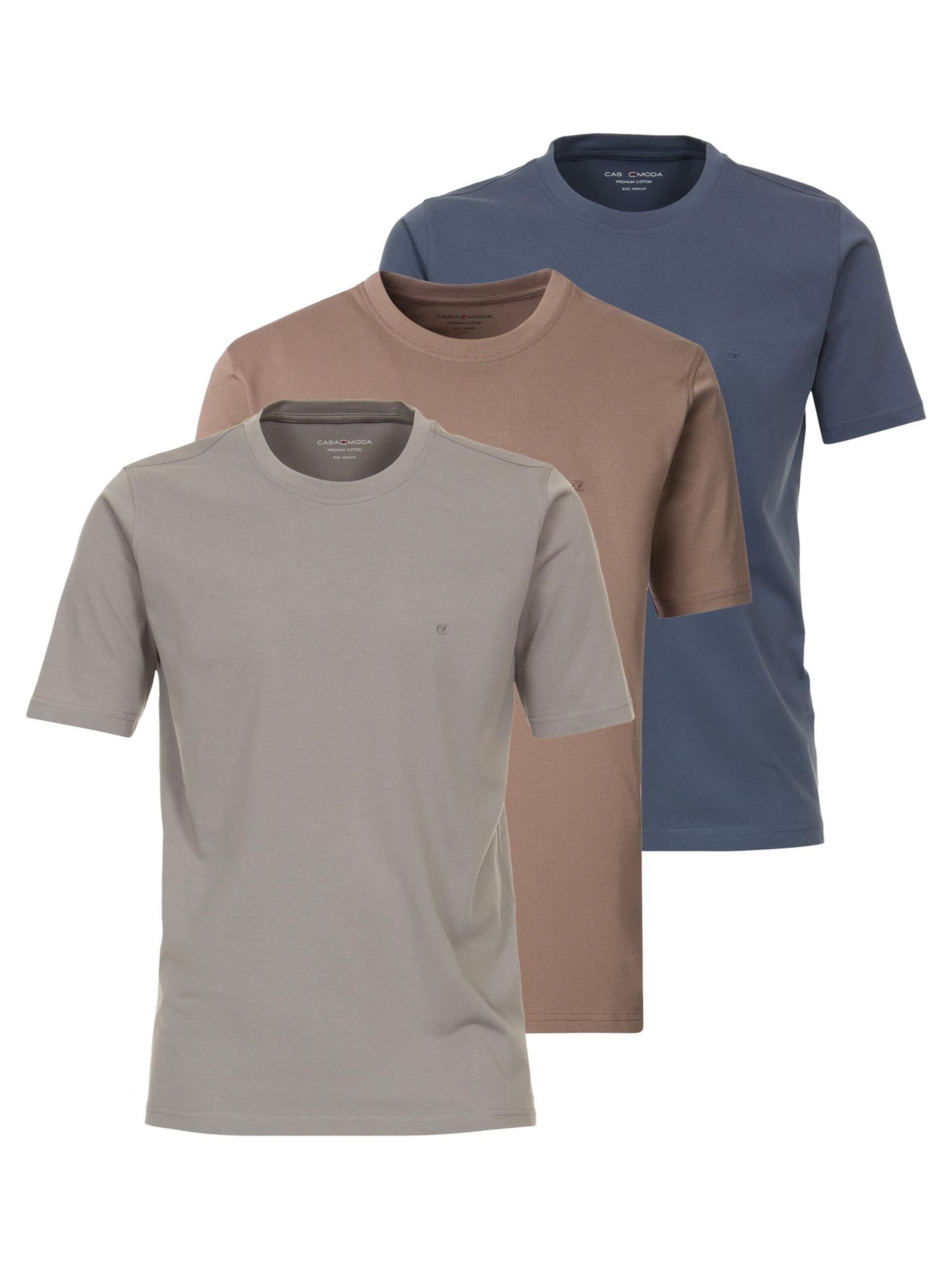 CASAMODA Shirt 'Basic' in Blue: front