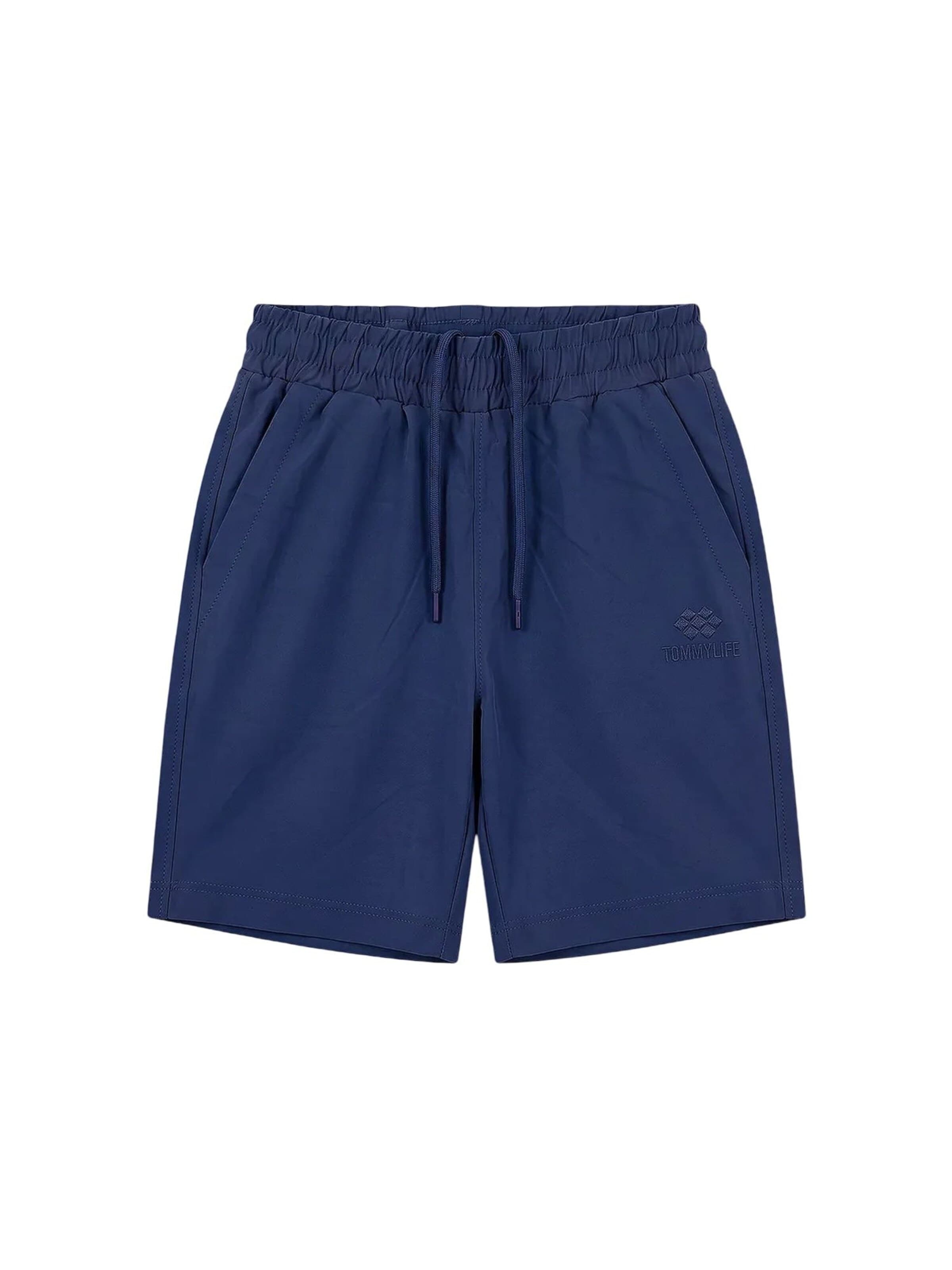 Tommy Life Broek 'TOMMY Shorts, ohne Verschluss' in Blauw: voorkant