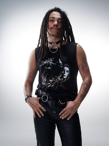 Luka Sabbat for ABOUT YOU - Camiseta 'Thilo' en negro: frente