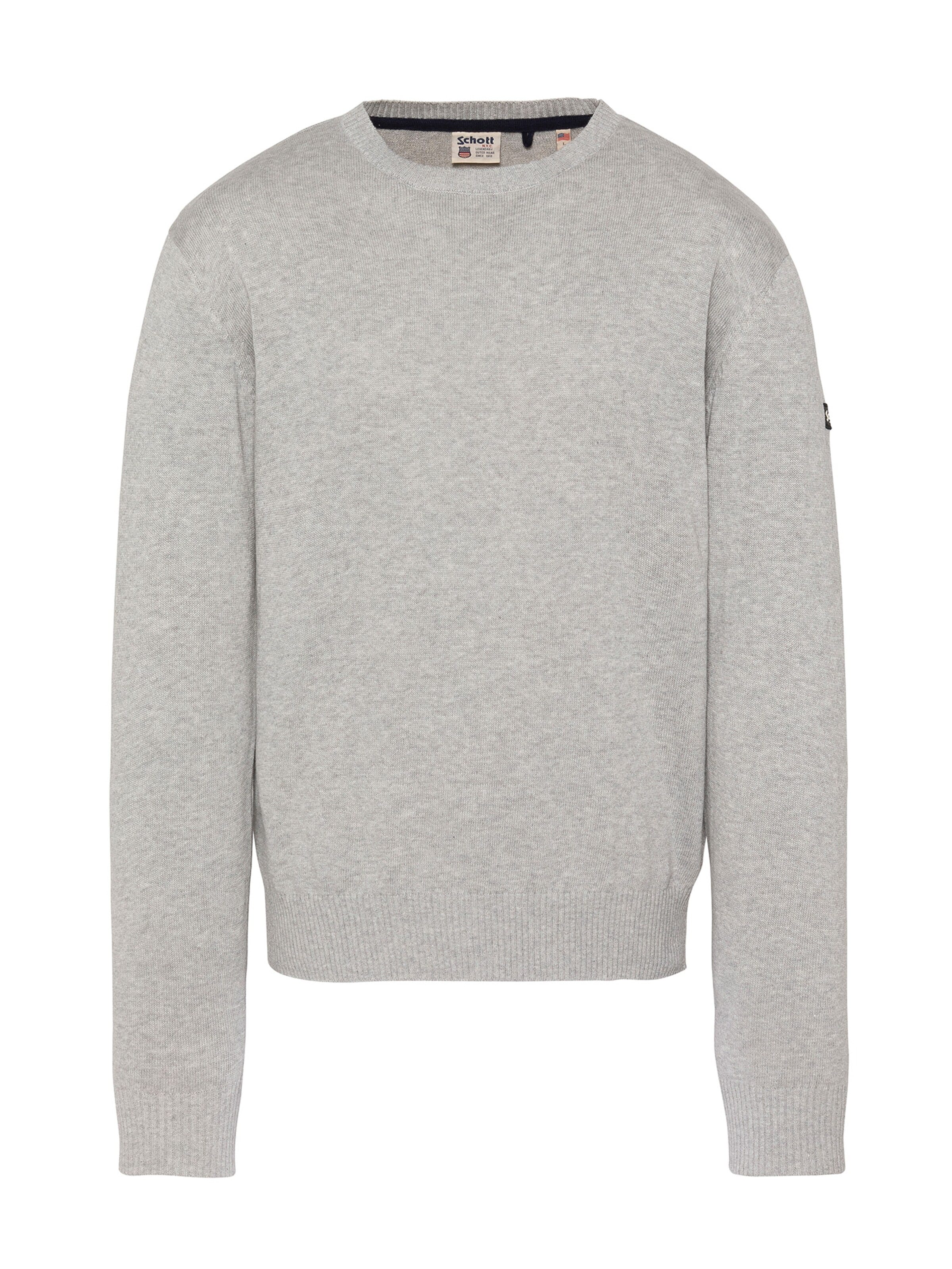 Pull-over Schott NYC en gris : devant