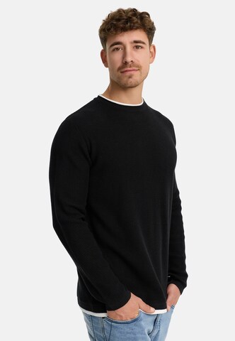 INDICODE JEANS Trui 'Villads' in Zwart