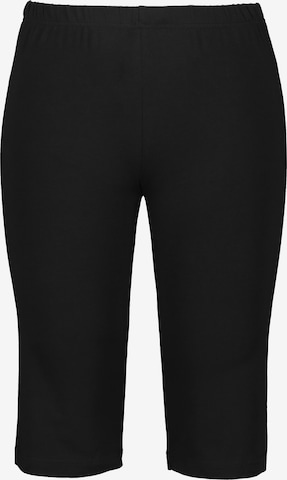 Ulla Popken Slimfit Leggings in Schwarz: Vorderseite