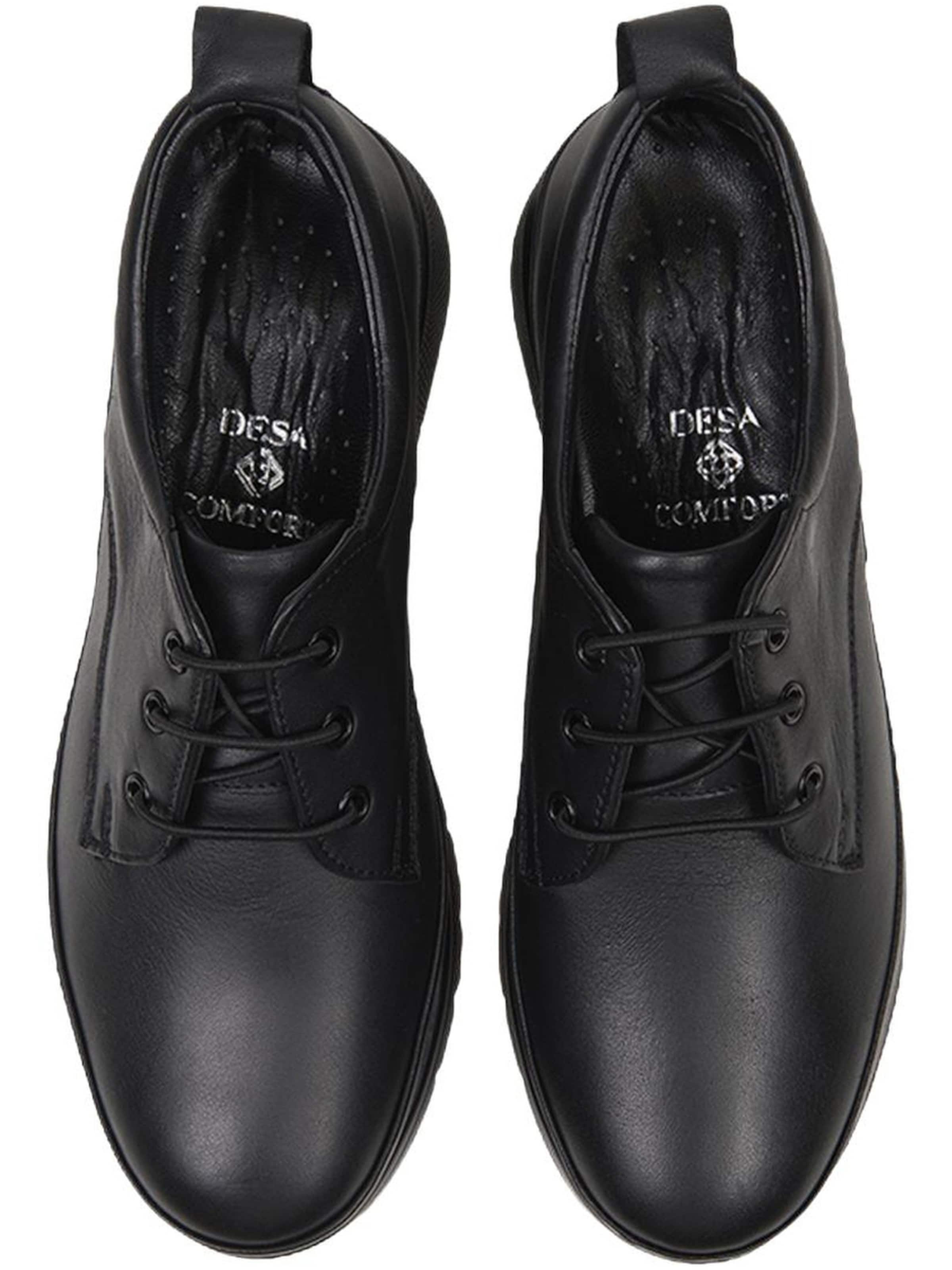 Desa Slipper 'Schnürschuhe'‌ in Schwarz