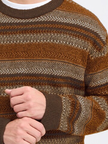 !Solid Pullover 'Maxwell' in Braun