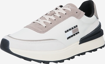 Sneaker bassa di Tommy Jeans in beige: frontale