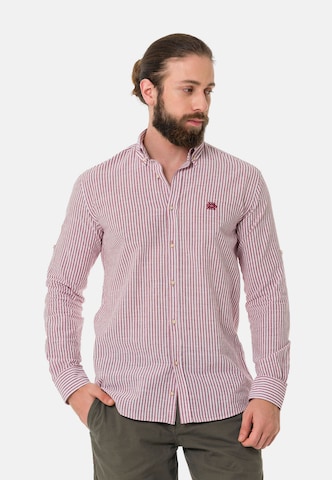 CIPO & BAXX Regular fit Button Up Shirt in Red: front