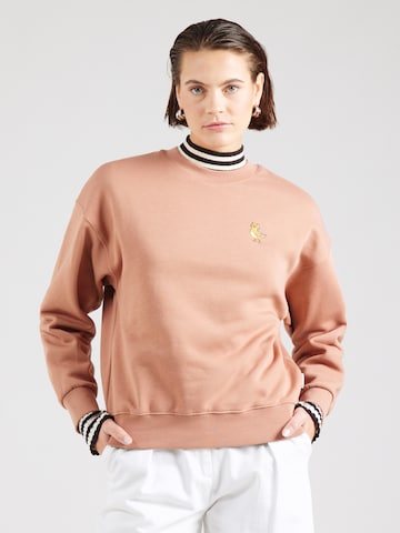 Iriedaily Sweatshirt 'Catduck' in Oranje: voorkant