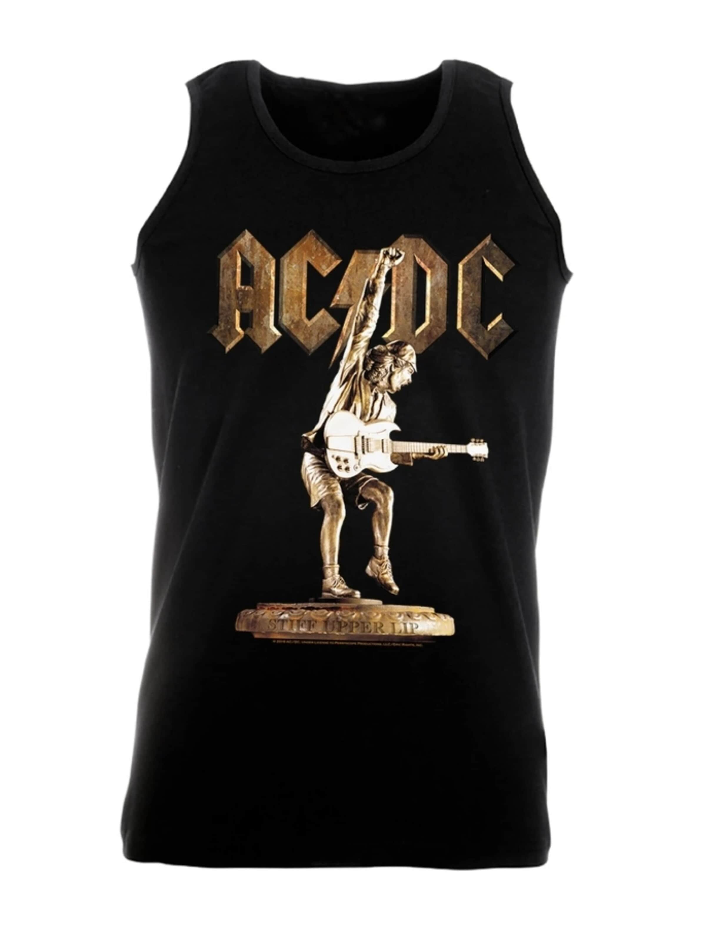 AC/DC Shirt 'AC/DC Stiff upper lip TankTop'‌‌‌‌‌‌‌‌‌‌ in Schwarz: Vorderseite