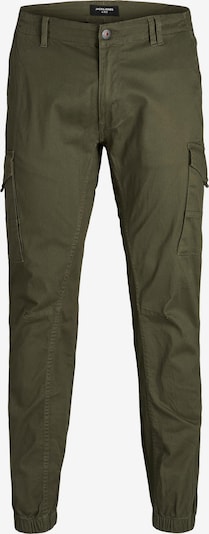 Jack & Jones Plus Pantalon cargo 'Paul' en vert foncé, Vue avec produit