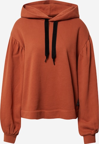 LEVI'S ® - Sweatshirt 'Akane Rusched Hoodie' em laranja: frente