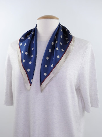 MayTree Scarf 'Seidentuch Punkte klein' in Blue