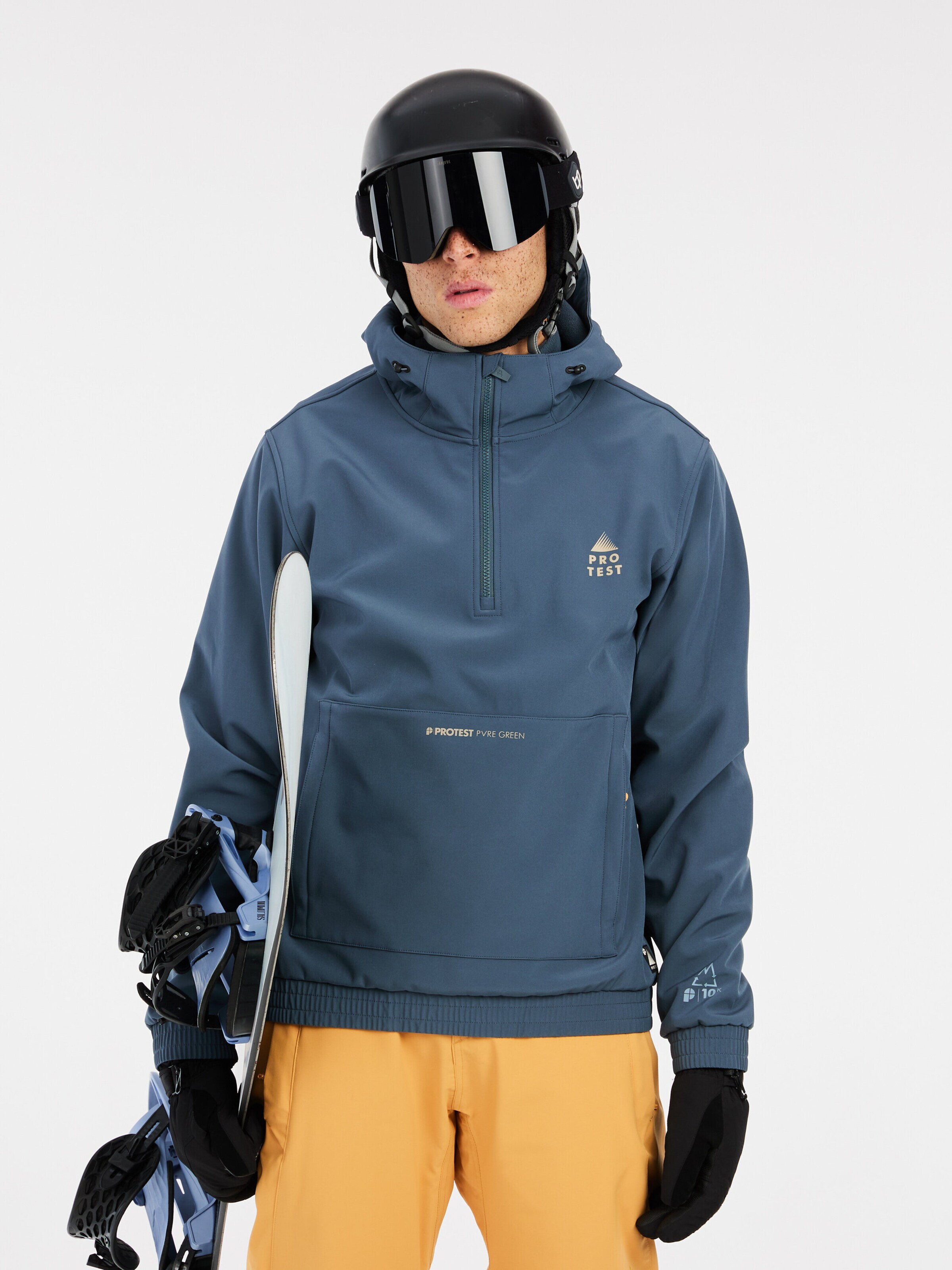 PROTEST Sportjas 'PRTGALAXY' in Blauw: voorkant