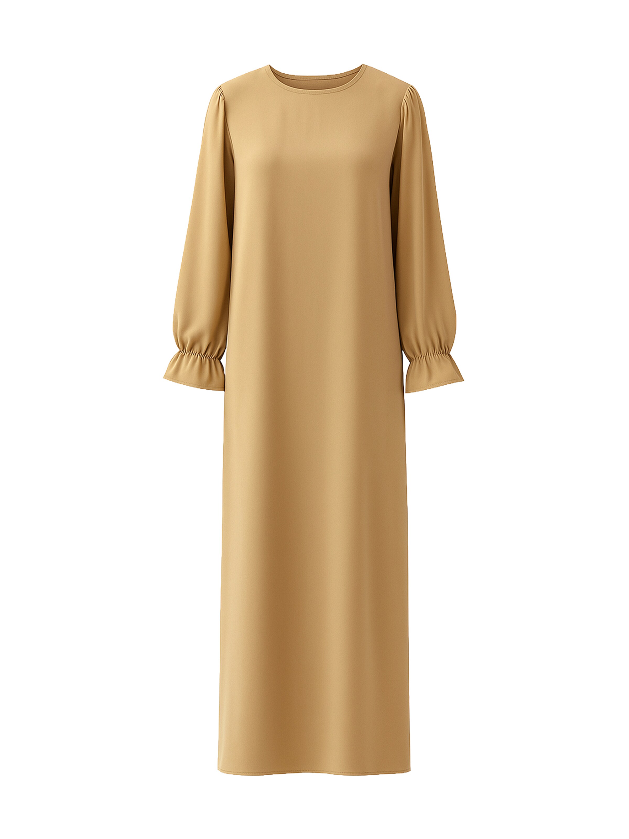 Robe Elara en beige : devant