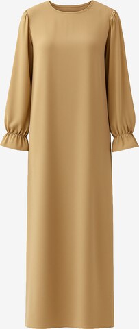 Robe Elara en beige : devant