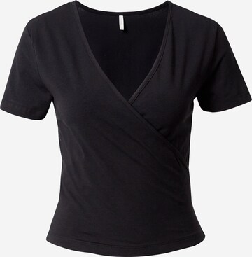 ONLY Μπλουζάκι 'CAROLA' σε μαύρο: μπροστά