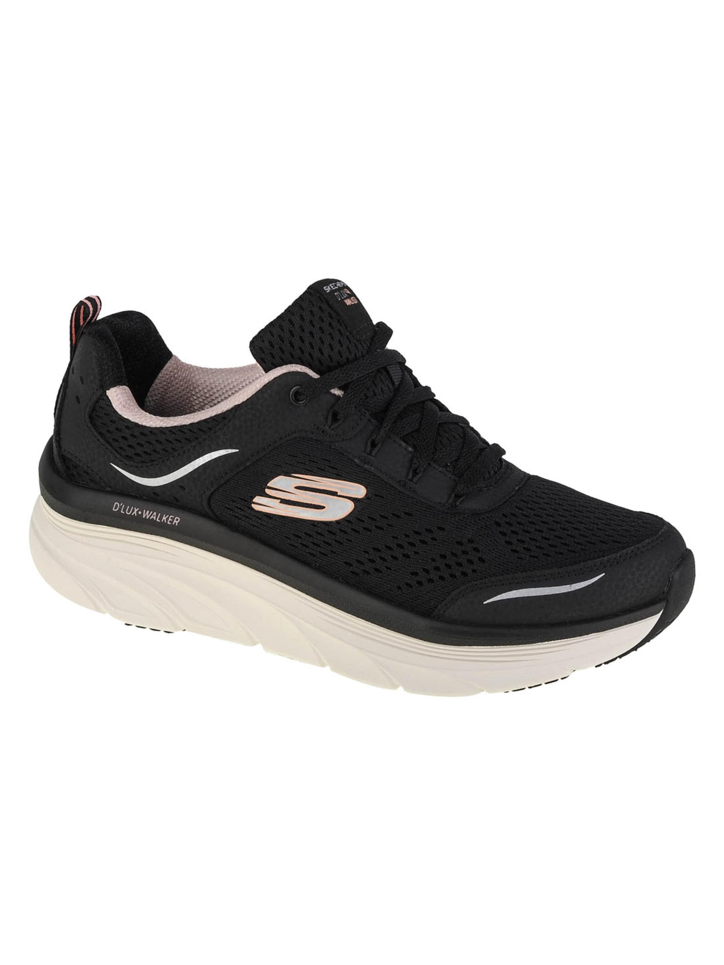 SKECHERS Baskets basses 'Skechers Relaxed Fit: D'Lux Walker - Infinite Motion' en 37 en noir chiné, Vue avec produit