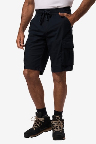 JAY-PI Regular Cargo Pants in Blue: front