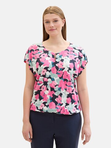 Tom Tailor Women + Blouse in Roze: voorkant