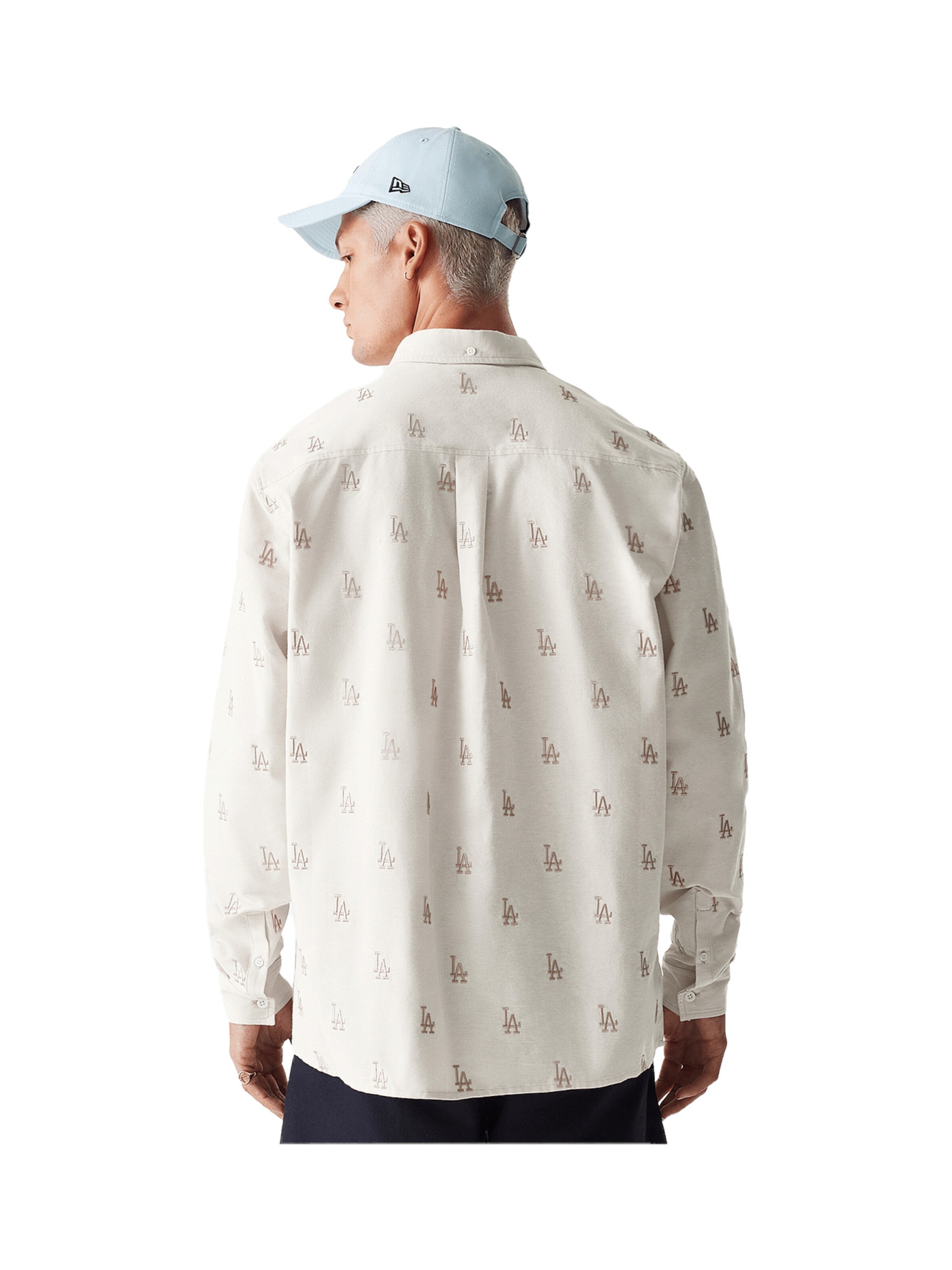 NEW ERA Regular fit Button Up Shirt in White