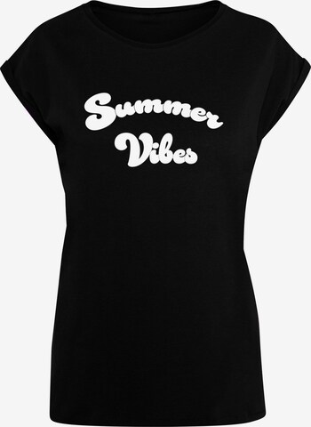 Merchcode Shirt 'Summer Vibes' in Black: front