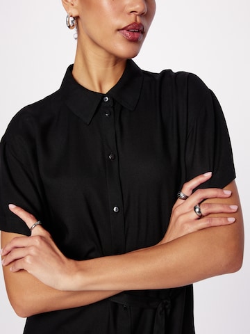 VERO MODA Shirt dress 'Bumpy' in Black