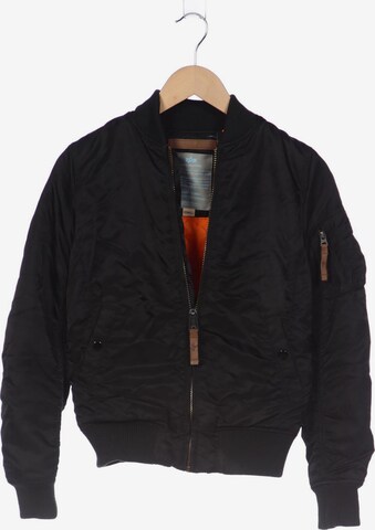 ALPHA INDUSTRIES Jacke XS in Schwarz: predná strana