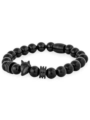 Akitsune Bracelet 'Obsidius' in Black: front