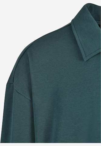 Urban Classics Sweatshirt 'Collar Crew' in Groen