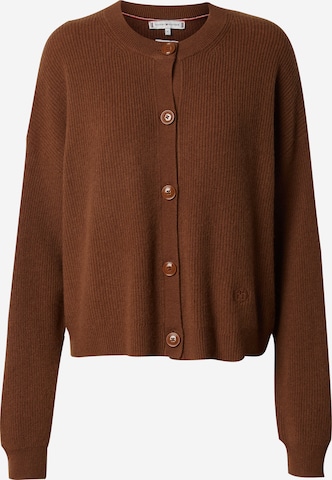 Cardigan TOMMY HILFIGER en marron : devant