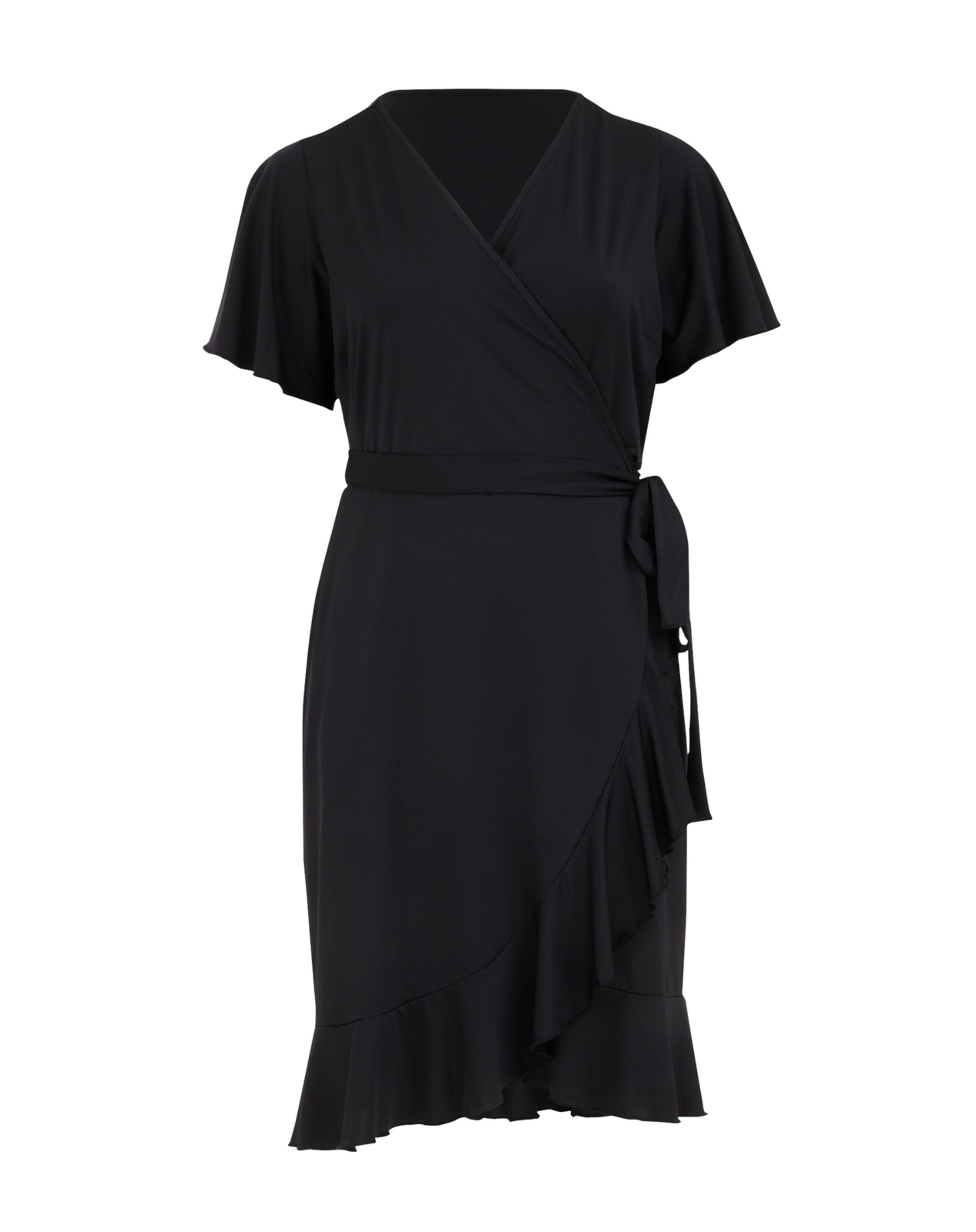 WE FashionHaljina - crna boja: prednji dio