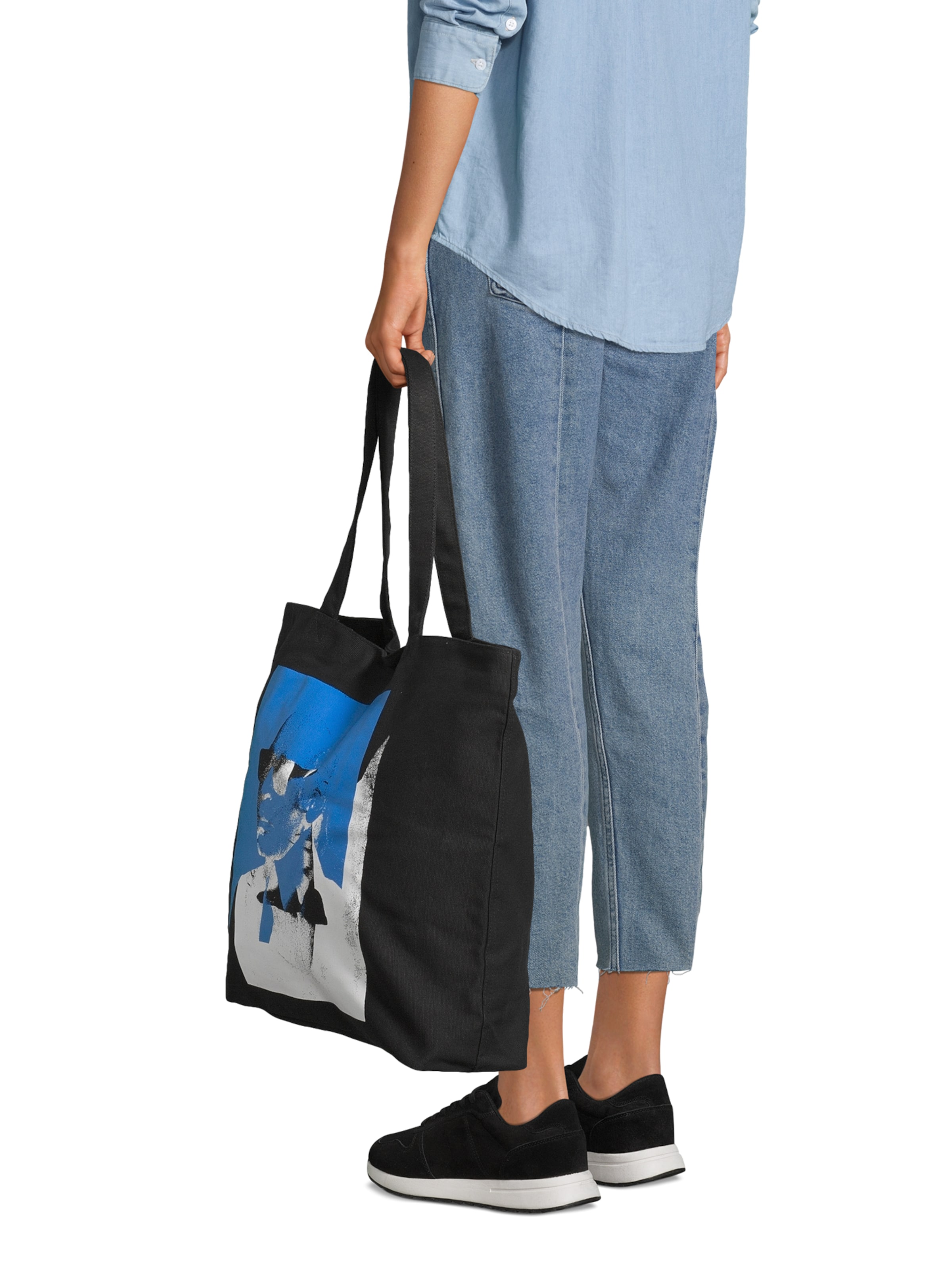 KARL LAGERFELD JEANS Μεγάλη τσάντα σε μαύρο