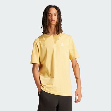 ADIDAS ORIGINALS Shirt 'Trefoil Essentials' in Yellow: front