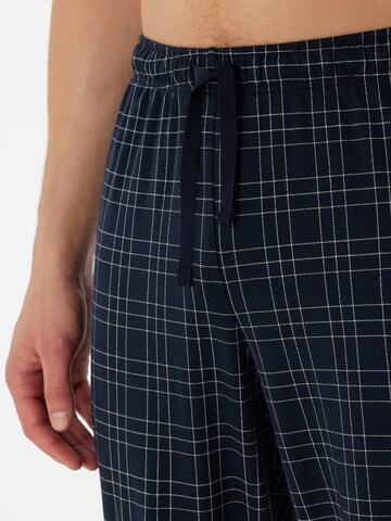SCHIESSER Pyjama lang ' Fine Interlock ' in Blauw
