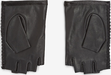 Karl Lagerfeld Rukavice s krátkými prsty 'Evening Rhinestone' – černá