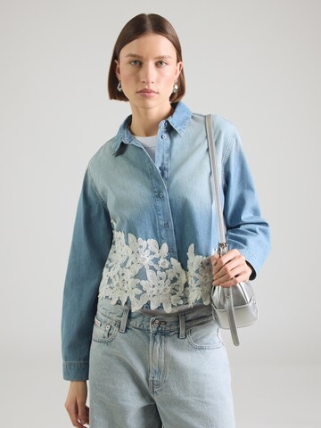 MORE & MORE Between-Season Jacket in Blue: front